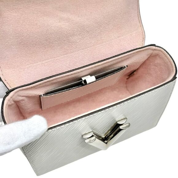 Louis Vuitton Twist Mini Twist Mini Bag Shoulder Bag Epi Electric White Silver - Picture 6 of 9